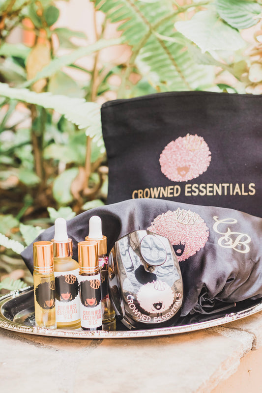 Crowned Essential Hair Accessories Canvas Bag